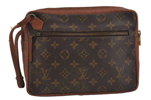 Authentic Louis Vuitton Monogram Pochette Sport Clutch Hand Bag Old Model 3484J