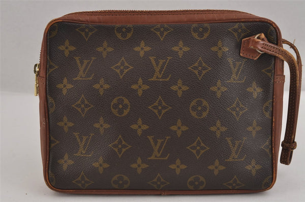 Authentic Louis Vuitton Monogram Pochette Sport Clutch Hand Bag Old Model 3484J