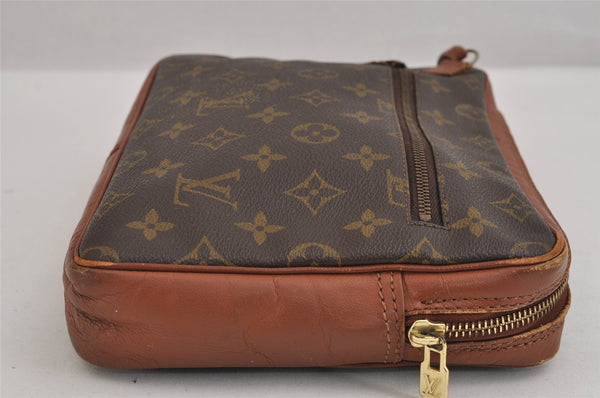 Authentic Louis Vuitton Monogram Pochette Sport Clutch Hand Bag Old Model 3484J