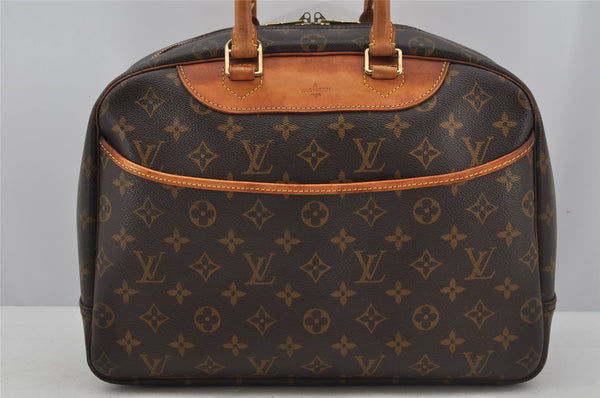 Authentic Louis Vuitton Monogram Deauville Hand Bag M47270 LV 3485J
