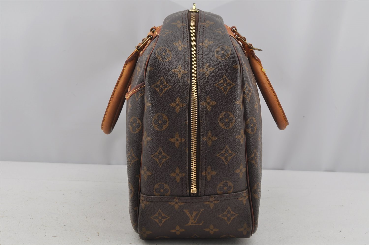 Authentic Louis Vuitton Monogram Deauville Hand Bag M47270 LV 3485J
