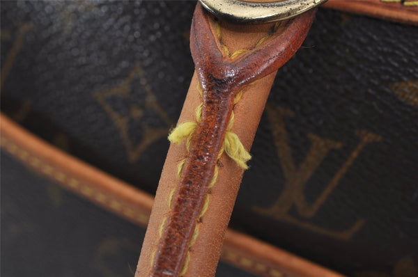 Authentic Louis Vuitton Monogram Deauville Hand Bag M47270 LV 3485J