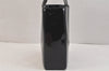 Authentic CHANEL Vintage Enamel Shoulder Hand Bag Purse Black 3485K