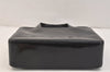 Authentic CHANEL Vintage Enamel Shoulder Hand Bag Purse Black 3485K