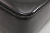 Authentic CHANEL Vintage Enamel Shoulder Hand Bag Purse Black 3485K