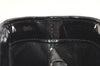 Authentic CHANEL Vintage Enamel Shoulder Hand Bag Purse Black 3485K