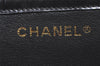 Authentic CHANEL Vintage Enamel Shoulder Hand Bag Purse Black 3485K