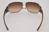 Authentic CHANEL Sunglasses CC Logos CoCo Mark Titanium 4143 Brown 3486J