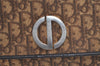 Authentic Christian Dior Trotter Shoulder Cross Bag Canvas Leather Brown 3486K
