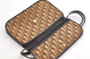 Authentic Christian Dior Trotter Shoulder Cross Bag Canvas Leather Brown 3486K