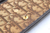Authentic Christian Dior Trotter Shoulder Cross Bag Canvas Leather Brown 3486K