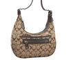 Authentic COACH Signature Shoulder Hand Bag Canvas Leather 6045 Brown 3487K