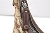 Authentic COACH Signature Shoulder Hand Bag Canvas Leather 6045 Brown 3487K