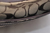 Authentic COACH Signature Shoulder Hand Bag Canvas Leather 6045 Brown 3487K