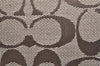 Authentic COACH Signature Shoulder Hand Bag Canvas Leather 6045 Brown 3487K