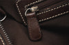 Authentic COACH Signature Shoulder Hand Bag Canvas Leather 6045 Brown 3487K