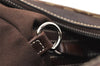 Authentic COACH Signature Shoulder Hand Bag Canvas Leather 6045 Brown 3487K