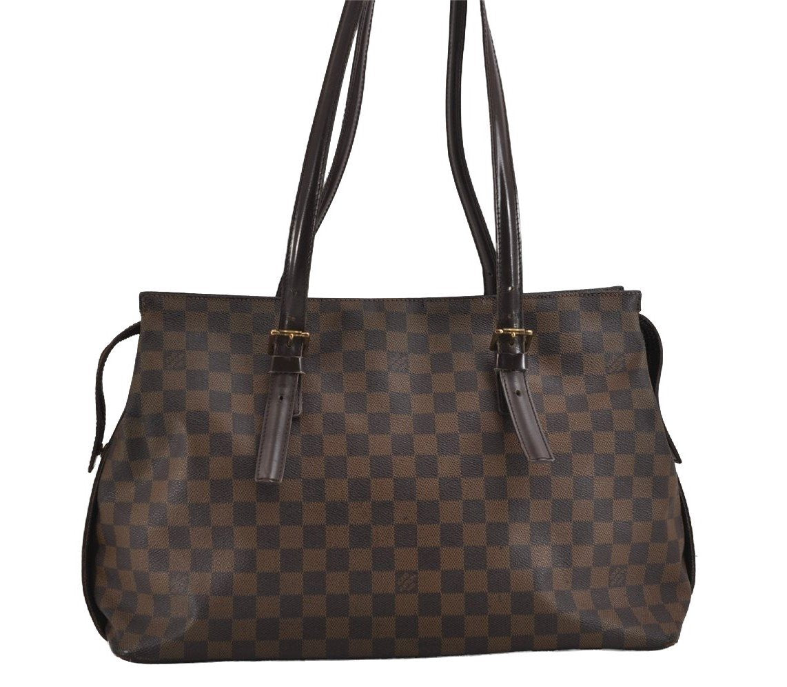Authentic Louis Vuitton Damier Chelsea Shoulder Tote Bag N51119 LV 3488J