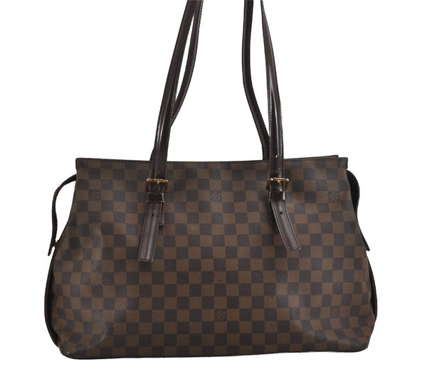 Authentic Louis Vuitton Damier Chelsea Shoulder Tote Bag N51119 LV 3488J