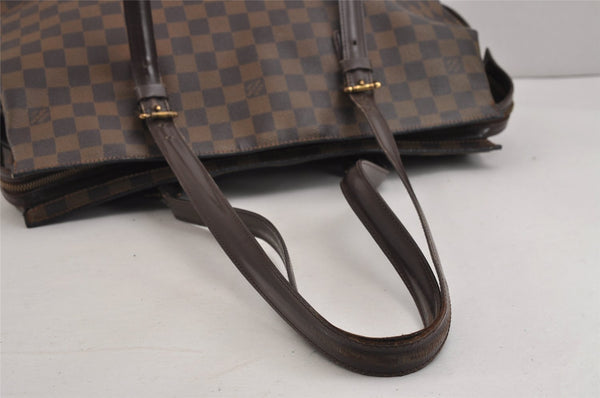 Authentic Louis Vuitton Damier Chelsea Shoulder Tote Bag N51119 LV 3488J