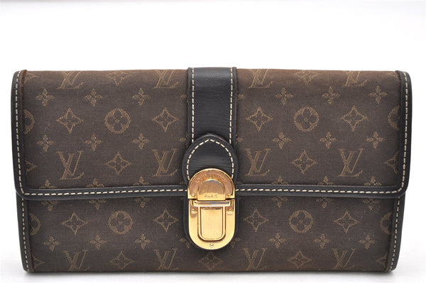 Auth Louis Vuitton Monogram Idylle Portefeuille Sarah Wallet M63006 Brown 3490K