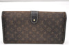 Auth Louis Vuitton Monogram Idylle Portefeuille Sarah Wallet M63006 Brown 3490K