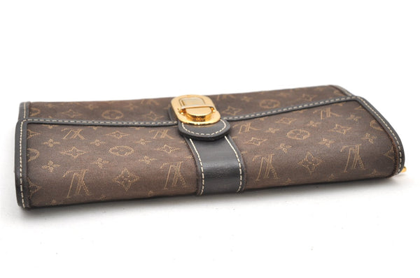 Auth Louis Vuitton Monogram Idylle Portefeuille Sarah Wallet M63006 Brown 3490K