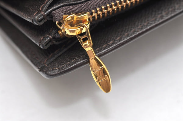 Auth Louis Vuitton Monogram Idylle Portefeuille Sarah Wallet M63006 Brown 3490K