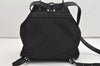 Authentic GUCCI Vintage Jackie Backpack Purse Nylon Leather 0030245 Black 3491J