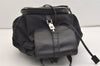Authentic GUCCI Vintage Jackie Backpack Purse Nylon Leather 0030245 Black 3491J