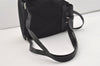 Authentic GUCCI Vintage Jackie Backpack Purse Nylon Leather 0030245 Black 3491J