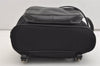 Authentic GUCCI Vintage Jackie Backpack Purse Nylon Leather 0030245 Black 3491J
