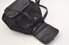 Authentic GUCCI Vintage Jackie Backpack Purse Nylon Leather 0030245 Black 3491J