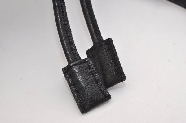 Authentic GUCCI Vintage Jackie Backpack Purse Nylon Leather 0030245 Black 3491J