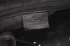 Authentic GUCCI Vintage Jackie Backpack Purse Nylon Leather 0030245 Black 3491J