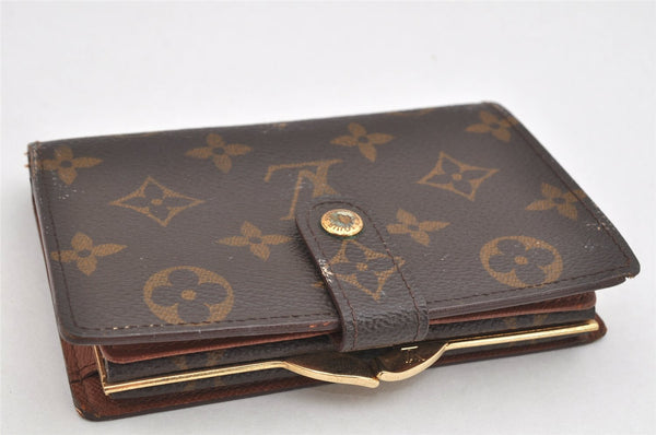 Auth Louis Vuitton Monogram Porte Monnaie Billets Viennois M61663 Wallet 3491K