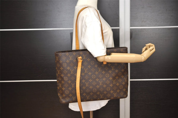 Authentic Louis Vuitton Monogram Luco Shoulder Tote Bag M51155 LV Junk 3492J