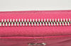 Authentic CHANEL Calf Skin Matelasse Long Wallet Purse CC Logo Pink 3492K