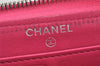 Authentic CHANEL Calf Skin Matelasse Long Wallet Purse CC Logo Pink 3492K