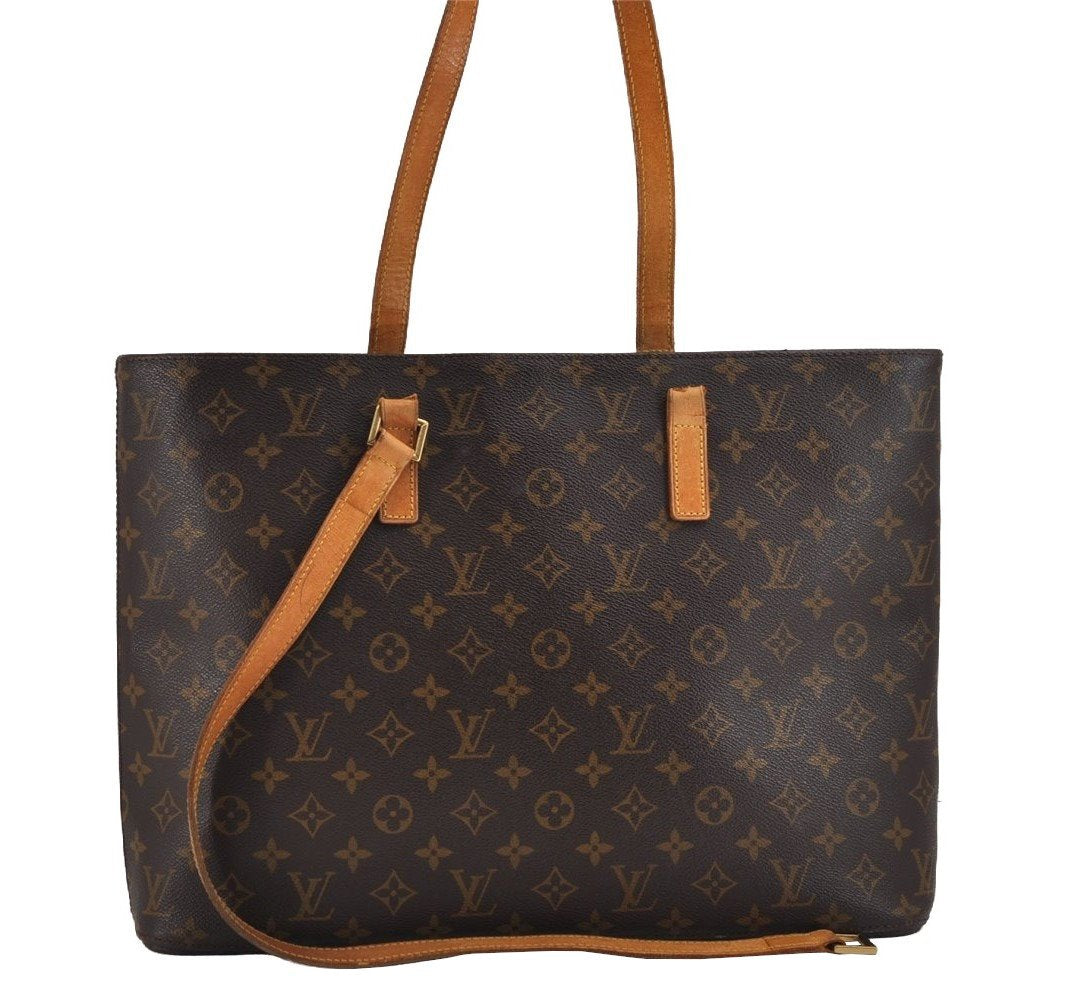Authentic Louis Vuitton Monogram Luco Shoulder Tote Bag M51155 LV Junk 3493J