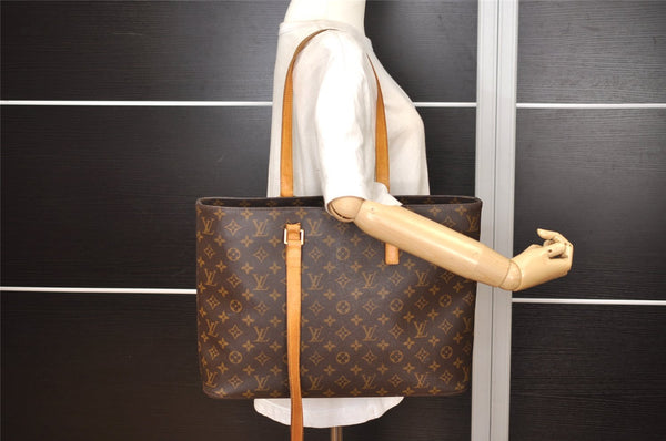 Authentic Louis Vuitton Monogram Luco Shoulder Tote Bag M51155 LV Junk 3493J