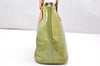 Authentic Louis Vuitton Vernis Houston Shoulder Bag Light Green M91005 LV 3493K