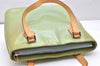 Authentic Louis Vuitton Vernis Houston Shoulder Bag Light Green M91005 LV 3493K