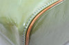 Authentic Louis Vuitton Vernis Houston Shoulder Bag Light Green M91005 LV 3493K