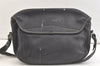Authentic GUCCI Vintage Shoulder Cross Body Bag Purse Leather Black 3494K