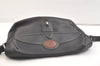 Authentic GUCCI Vintage Shoulder Cross Body Bag Purse Leather Black 3494K