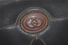 Authentic GUCCI Vintage Shoulder Cross Body Bag Purse Leather Black 3494K