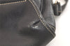 Authentic GUCCI Vintage Shoulder Cross Body Bag Purse Leather Black 3494K