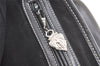 Authentic GUCCI Vintage Shoulder Cross Body Bag Purse Leather Black 3494K