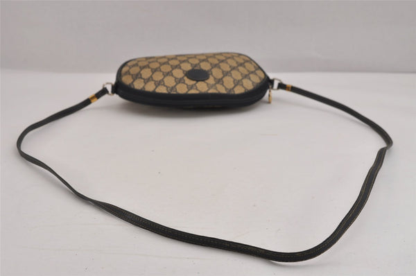 Authentic GUCCI Shoulder Cross Body Bag Purse GG PVC Leather Navy Blue 3495J